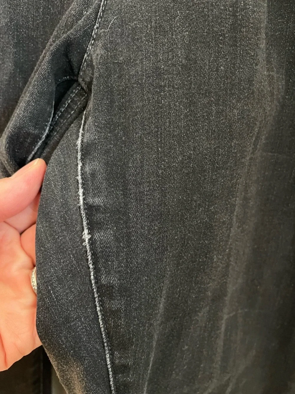 Eileen Fisher Organic Cotton Blend Slim Skinny Jeans Size 12 Casual Organic - Picture 9 of 12